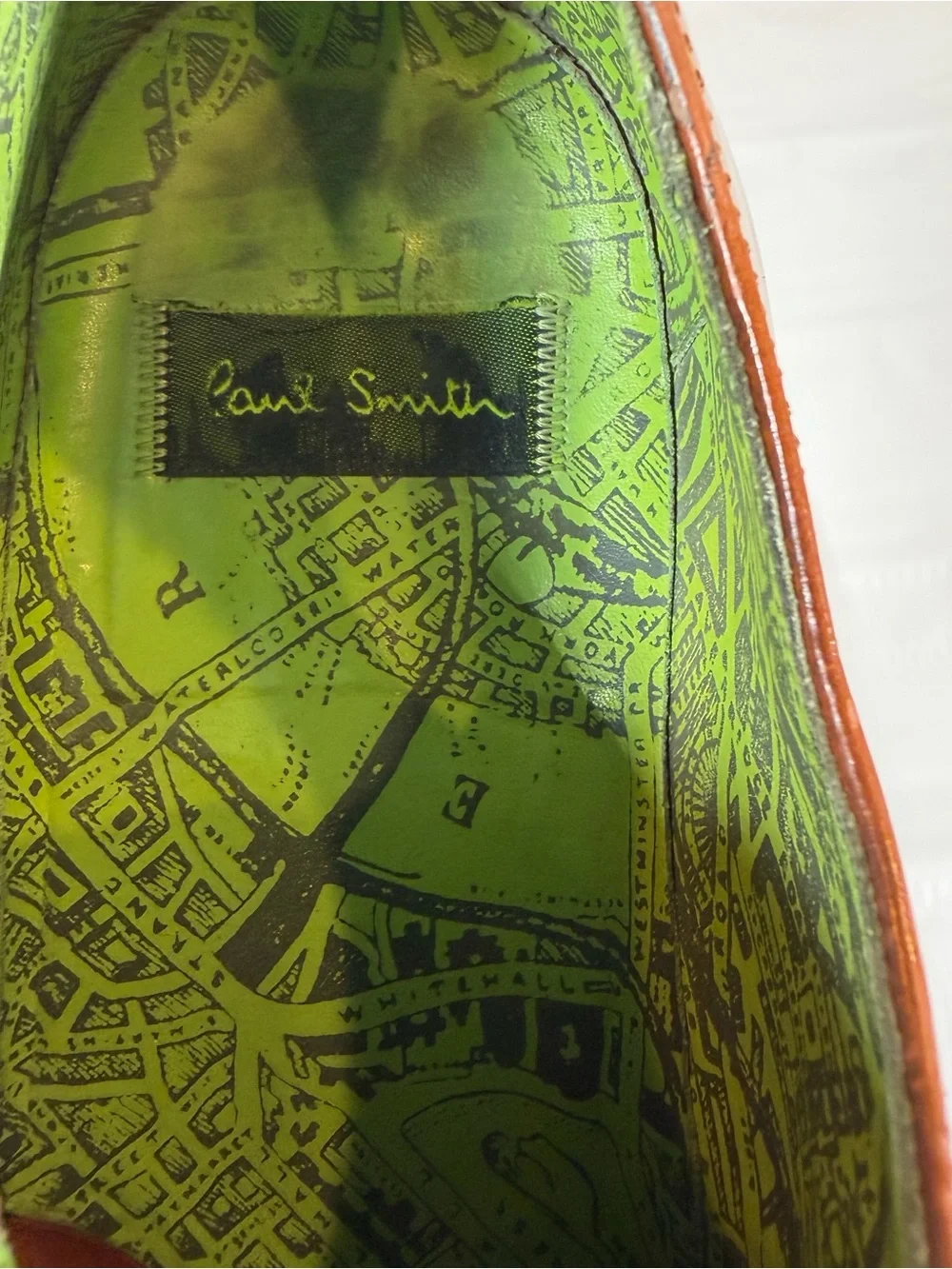 Paul Smith Men's Magnum Patten Cognac Brown Leather Derby Shoes Size 9 43